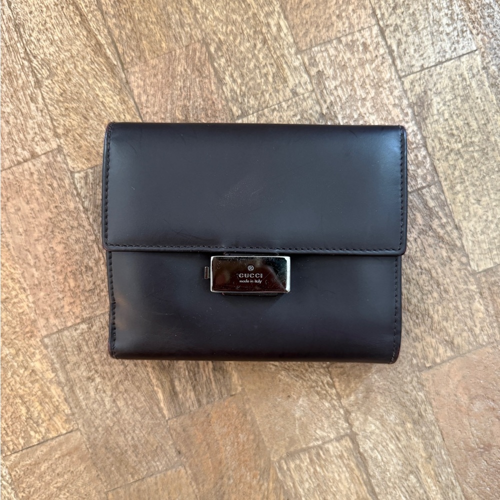 Authentic Gucci Black Leather wallet